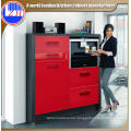 UV-beschichtete rote Küche Base Cabinet